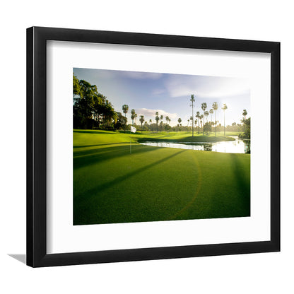 Intercontinental Sanctuary Cove Golf Resorts Of The World, Goft Art Print, Framed Art Print White Border Wall Decor