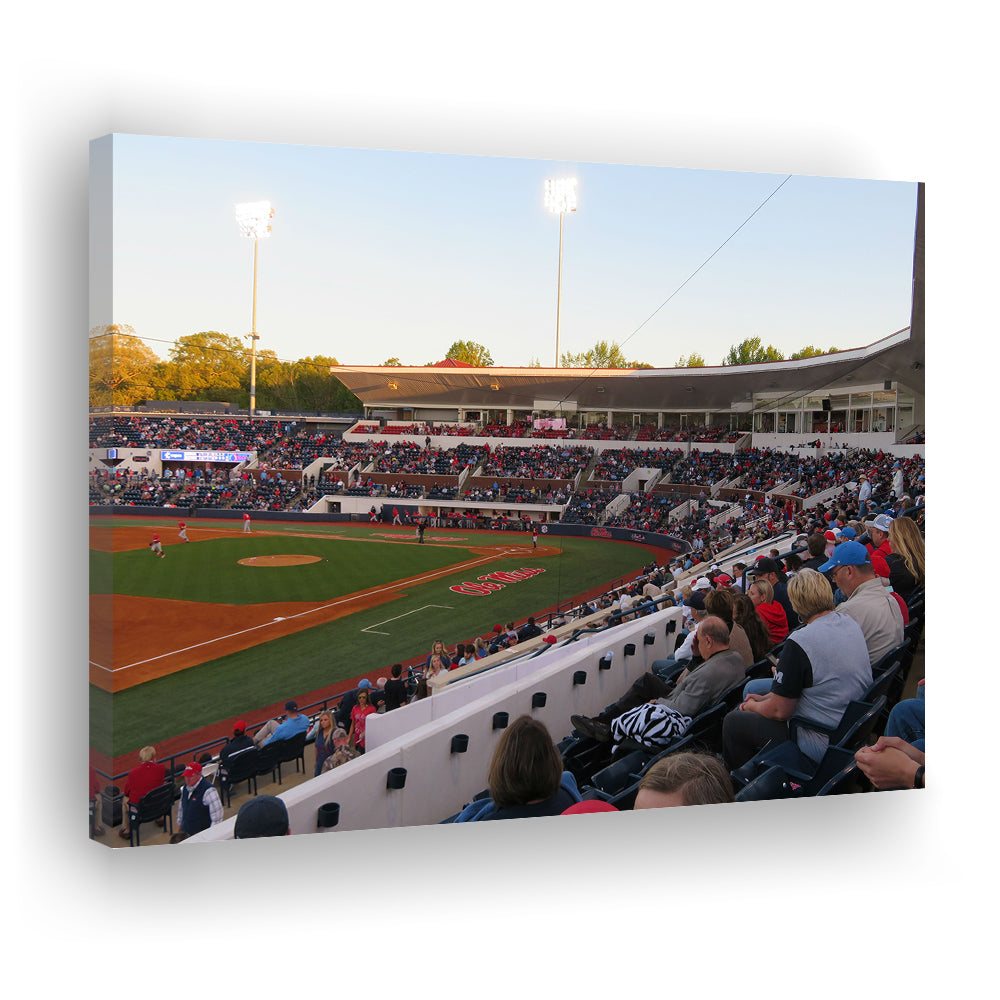 Interior of Swayze Field, Stadium Canvas, Sport Art, Gift for him, Man Cave Decor, Art Print, Canvas Print Wall Art
