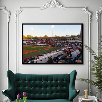 Interior of Swayze Field, Stadium Canvas, Sport Art, Gift for him, Framed Art Print Wall Decor, Picture Framed
