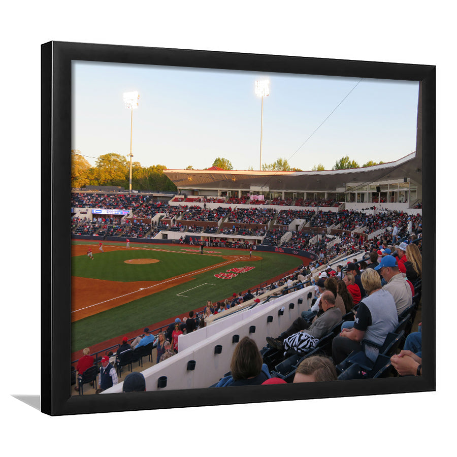 Interior of Swayze Field, Stadium Canvas, Sport Art, Gift for him, Framed Art Print Wall Decor, Picture Framed