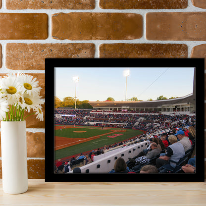 Interior of Swayze Field, Stadium Canvas, Sport Art, Gift for him, Framed Art Print Wall Decor, Picture Framed