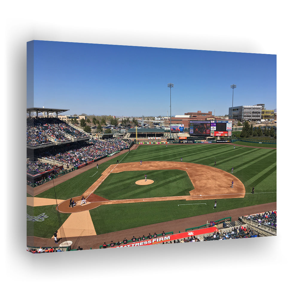 Isotopes Park, Stadium Canvas, Sport Art, Gift for him, Man Cave Decor, Art Print, Canvas Print Wall Art