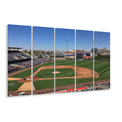 Isotopes Park, Stadium Canvas, Sport Art, 5 Panel B, Extra Large Canvas, Canvas Print Wall Art