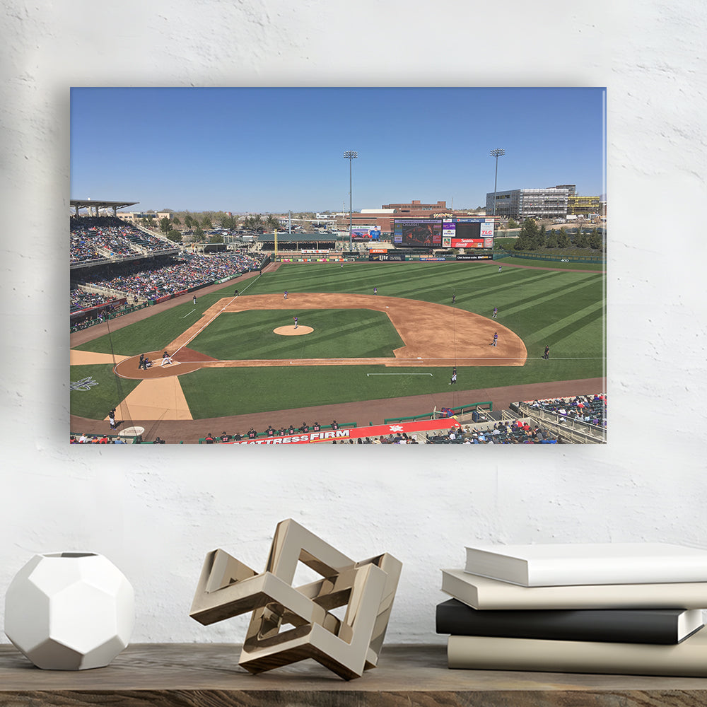 Isotopes Park, Stadium Canvas, Sport Art, Gift for him, Man Cave Decor, Art Print, Canvas Print Wall Art
