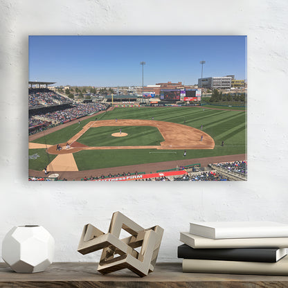 Isotopes Park, Stadium Canvas, Sport Art, Gift for him, Man Cave Decor, Art Print, Canvas Print Wall Art