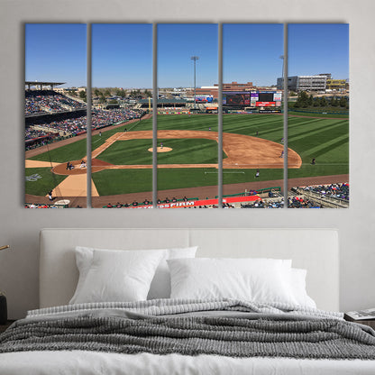 Isotopes Park, Stadium Canvas, Sport Art, 5 Panel B, Extra Large Canvas, Canvas Print Wall Art
