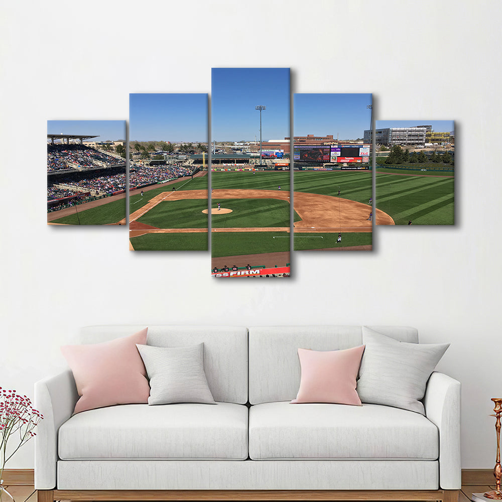 Isotopes Park, Stadium Canvas, Sport Art, Gift for him, 5 Panel, Large Canvas, Canvas Print Wall Art