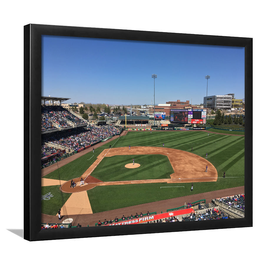 Isotopes Park, Stadium Canvas, Sport Art, Gift for him, Framed Art Print Wall Decor, Picture Framed