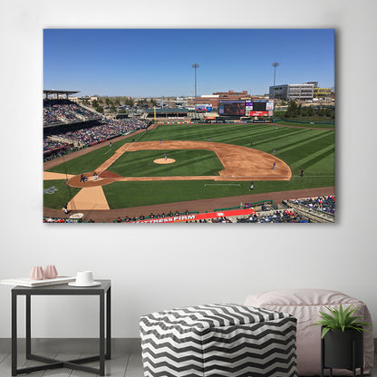 Isotopes Park, Stadium Canvas, Sport Art, Gift for him, Man Cave Decor, Art Print, Canvas Print Wall Art