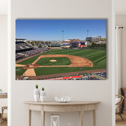Isotopes Park, Stadium Canvas, Sport Art, Gift for him, Man Cave Decor, Art Print, Canvas Print Wall Art
