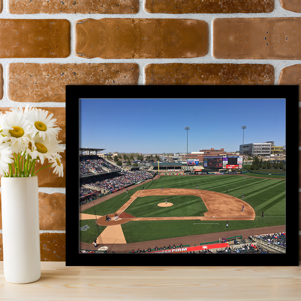 Isotopes Park, Stadium Canvas, Sport Art, Gift for him, Framed Art Print Wall Decor, Picture Framed