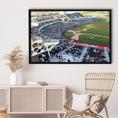 Isotopes Park in Mexico, Stadium Canvas, Sport Art, Framed Canvas Print Wall Art, Floating Frame