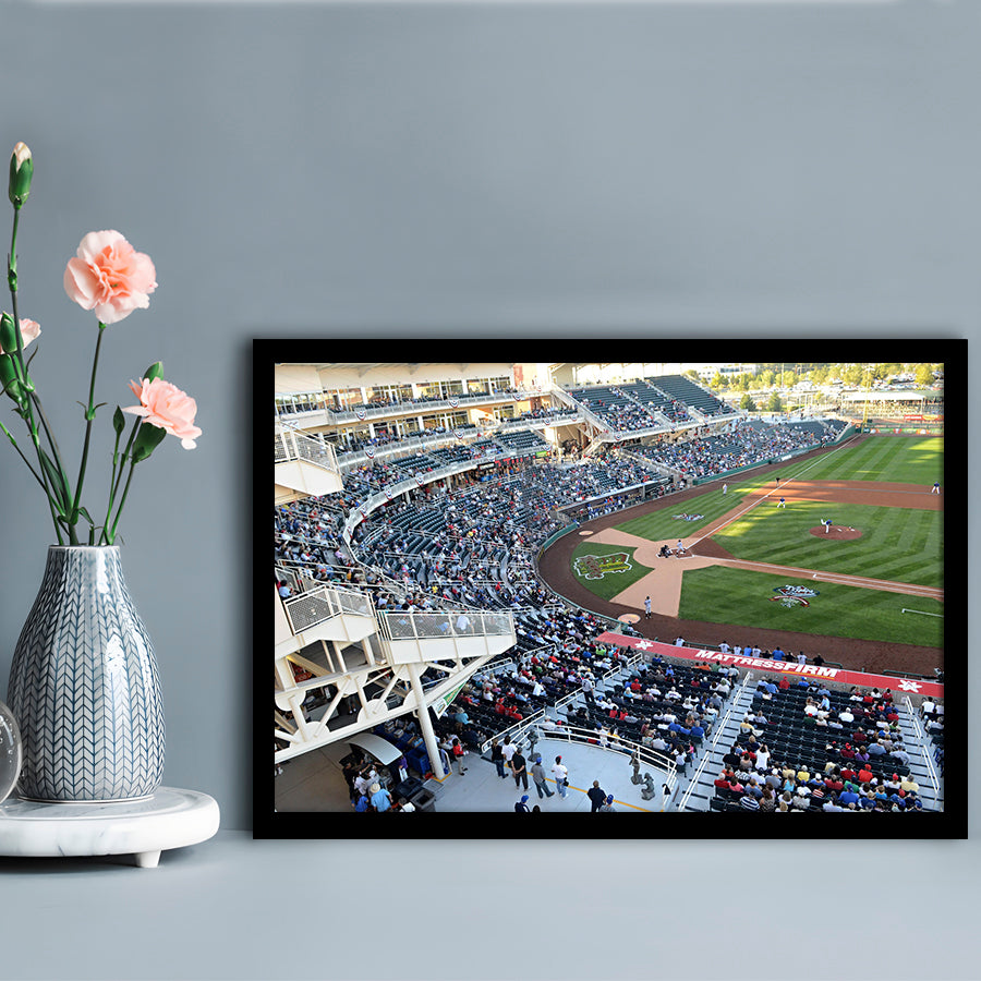 Isotopes Park in Mexico, Stadium Canvas, Sport Art, Gift for him, Framed Art Print Wall Decor, Picture Framed