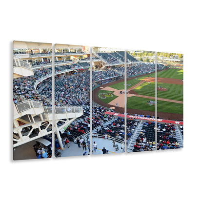 Isotopes Park in Mexico, Stadium Canvas, Sport Art, 5 Panel B, Extra Large Canvas, Canvas Print Wall Art