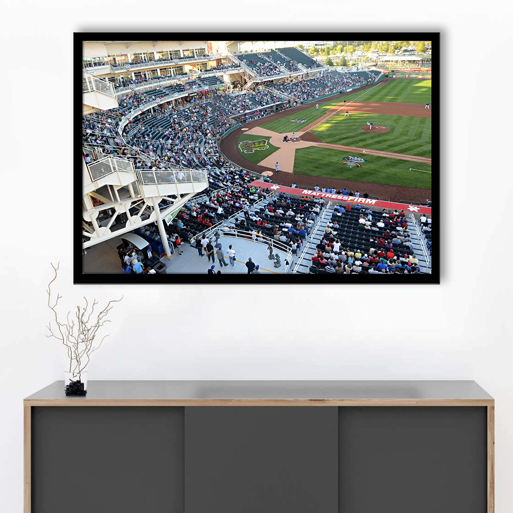 Isotopes Park in Mexico, Stadium Canvas, Sport Art, Gift for him, Framed Art Print Wall Decor, Picture Framed