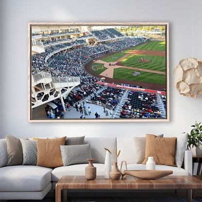 Isotopes Park in Mexico, Stadium Canvas, Sport Art, Framed Canvas Print Wall Art, Floating Frame