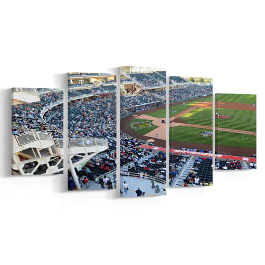 Isotopes Park in Mexico, Stadium Canvas, Sport Art, Gift for him, 5 Panel, Large Canvas, Canvas Print Wall Art