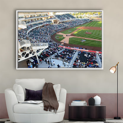 Isotopes Park in Mexico, Stadium Canvas, Sport Art, Framed Canvas Print Wall Art, Floating Frame