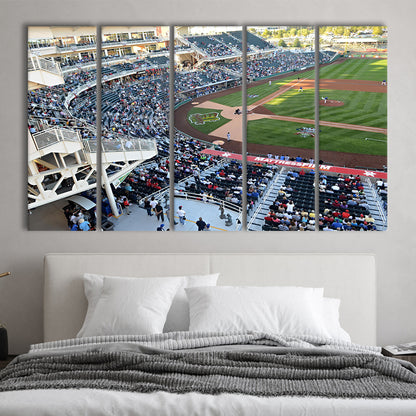 Isotopes Park in Mexico, Stadium Canvas, Sport Art, 5 Panel B, Extra Large Canvas, Canvas Print Wall Art