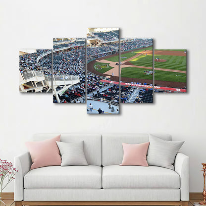 Isotopes Park in Mexico, Stadium Canvas, Sport Art, Gift for him, 5 Panel, Large Canvas, Canvas Print Wall Art