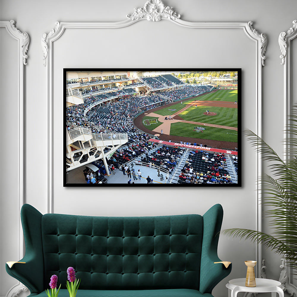 Isotopes Park in Mexico, Stadium Canvas, Sport Art, Gift for him, Framed Art Print Wall Decor, Picture Framed