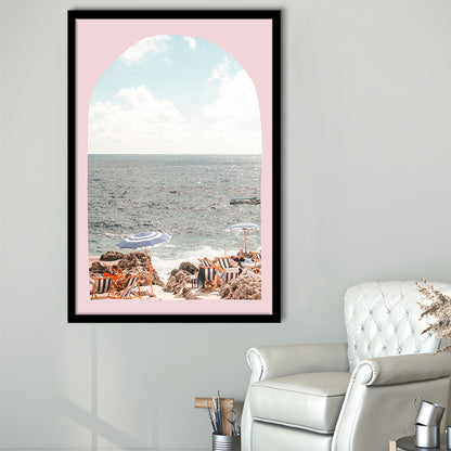 Italian Beach Print, Beach Photography, Capri Print, Italian Beach, Framed Art Prints Wall Decor