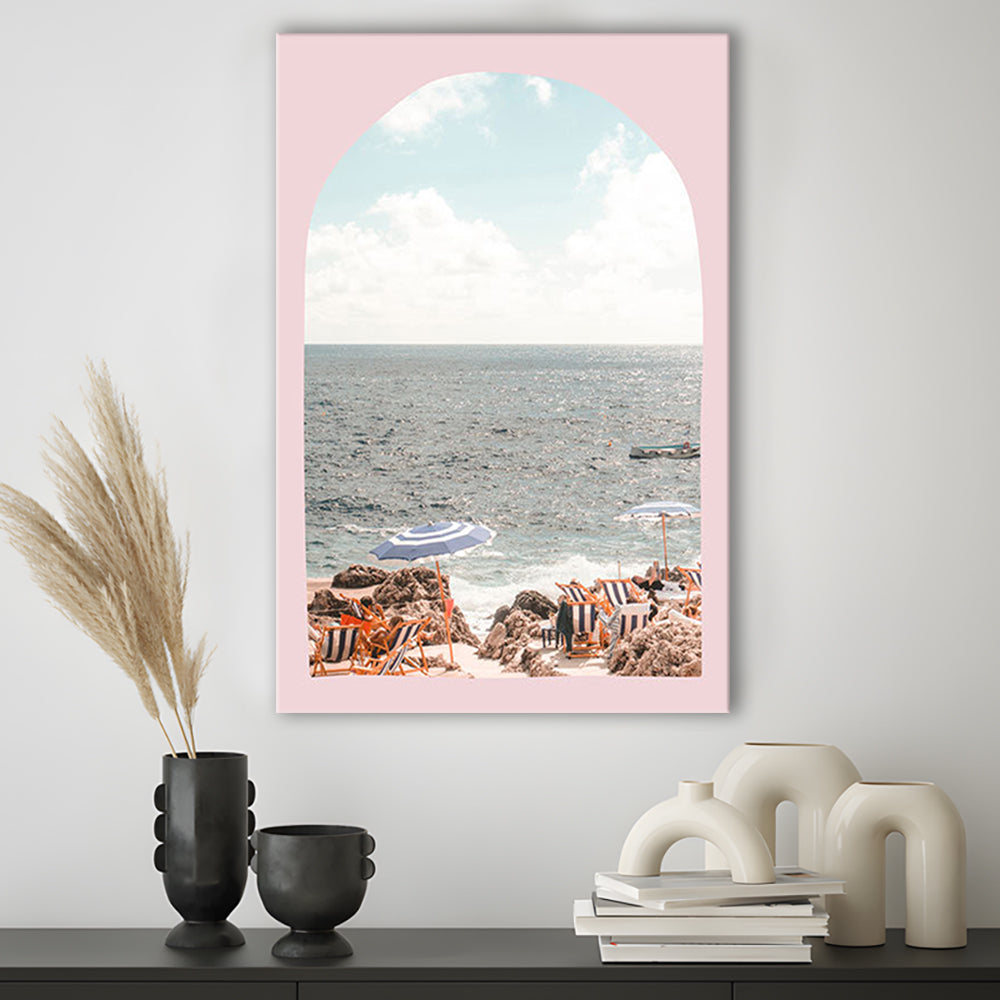 Italian Beach Print, Beach Photography, Capri Print, Italian Beach, Canvas Prints Wall Art