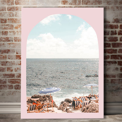 Italian Beach Print, Beach Photography, Capri Print, Italian Beach, Canvas Prints Wall Art