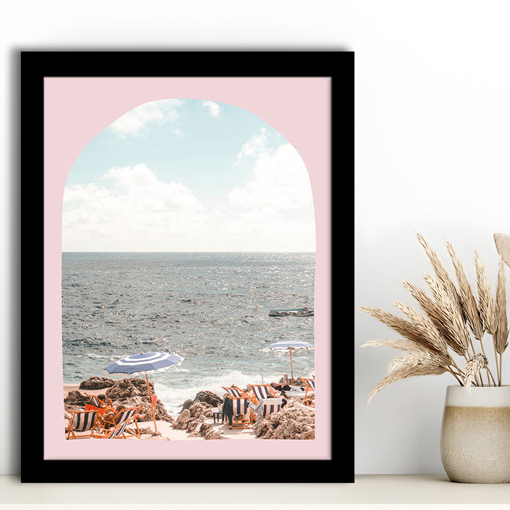 Italian Beach Print, Beach Photography, Capri Print, Italian Beach, Framed Art Prints Wall Decor