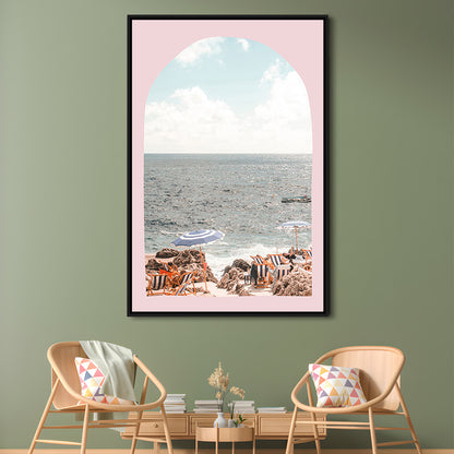Italian Beach Print, Beach Photography, Capri Print, Italian Beach, Framed Canvas Prints Wall Art