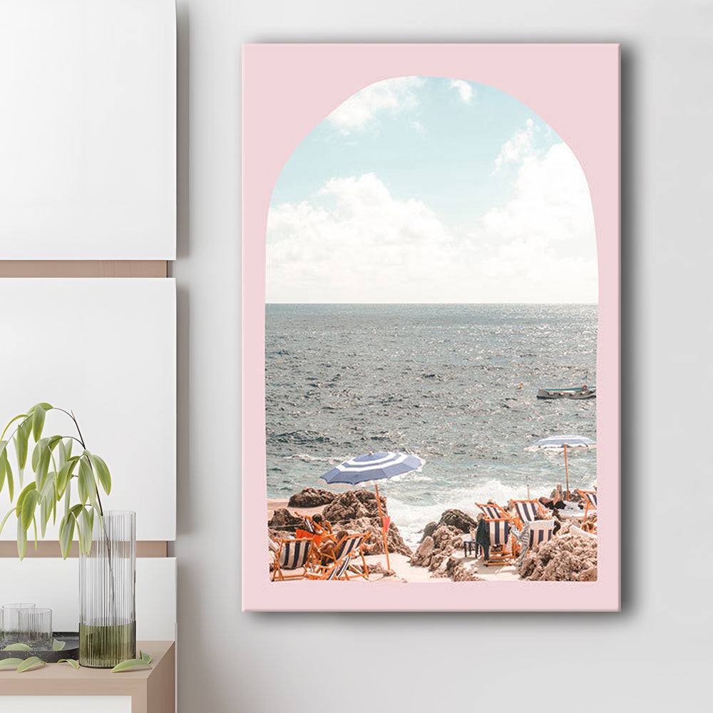 Italian Beach Print, Beach Photography, Capri Print, Italian Beach, Canvas Prints Wall Art