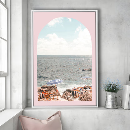 Italian Beach Print, Beach Photography, Capri Print, Italian Beach, Framed Canvas Prints Wall Art