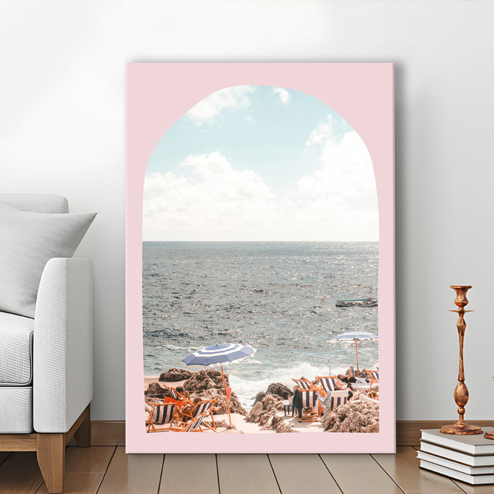 Italian Beach Print, Beach Photography, Capri Print, Italian Beach, Canvas Prints Wall Art