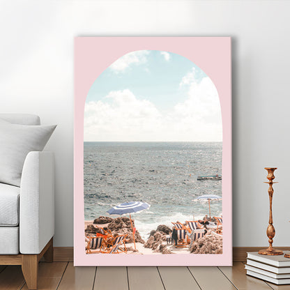 Italian Beach Print, Beach Photography, Capri Print, Italian Beach, Canvas Prints Wall Art