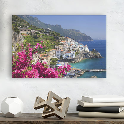 Italy Campania Amalfi Coast Amalfi Amalfi overview from Grand Hotel, Cavas Print Wall Art Hom Decor