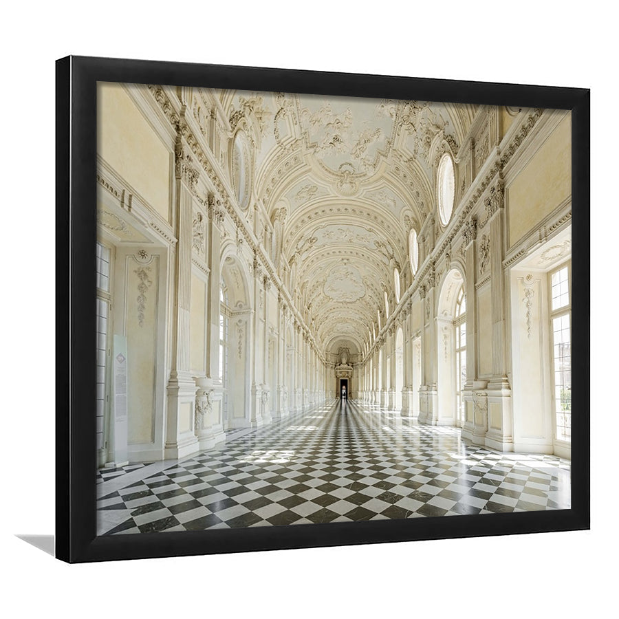 Italy Piedmont. The Galleria Grande Of The Venaria Reale LargeArt Prints, Framed Art Print, Picture Framed