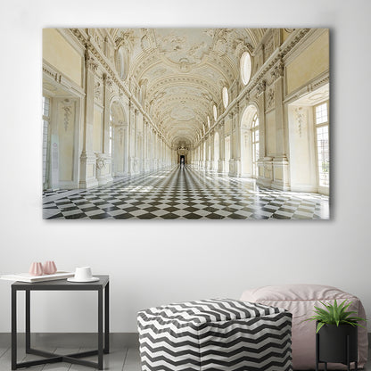 Italy Piedmont. the Galleria Grande of the Venaria reale Large Stretched Canvas, Cavas Print Wall Art Hom Decor