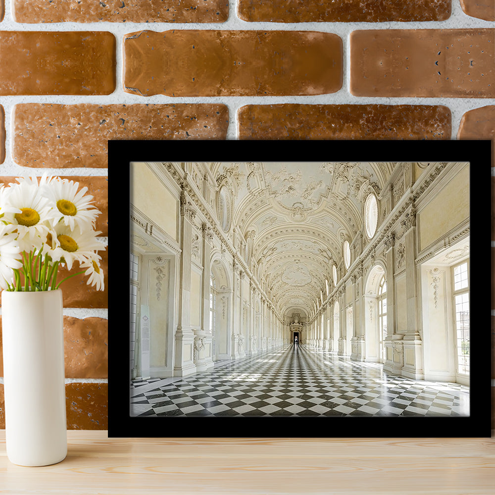 Italy Piedmont. The Galleria Grande Of The Venaria Reale LargeArt Prints, Framed Art Print, Picture Framed