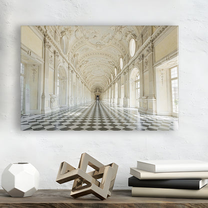 Italy Piedmont. the Galleria Grande of the Venaria reale Large Stretched Canvas, Cavas Print Wall Art Hom Decor