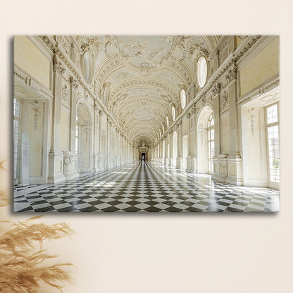 Italy Piedmont. the Galleria Grande of the Venaria reale Large Stretched Canvas, Cavas Print Wall Art Hom Decor