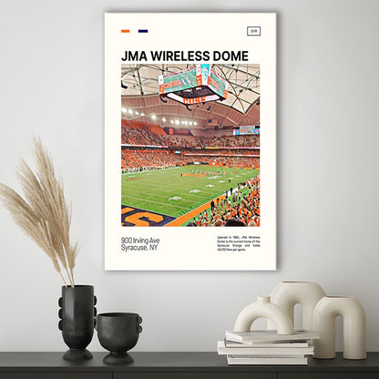 JMA Wireless Dome Print, Syracuse Orange Stadium Canvas Art, Fan Gifts, Sport Art, Canvas Print Wall Art