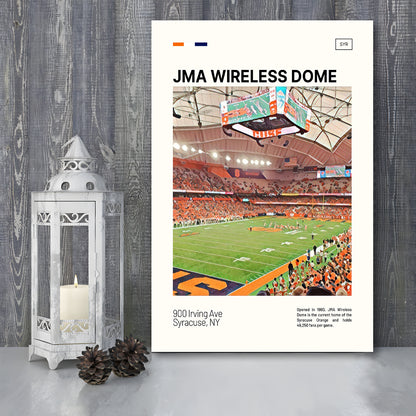 JMA Wireless Dome Print, Syracuse Orange Stadium Canvas Art, Fan Gifts, Sport Art, Canvas Print Wall Art