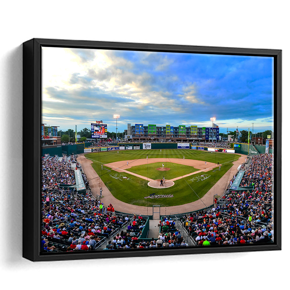 Jackson Field, Stadium Canvas, Sport Art, Framed Canvas Print Wall Art, Floating Frame