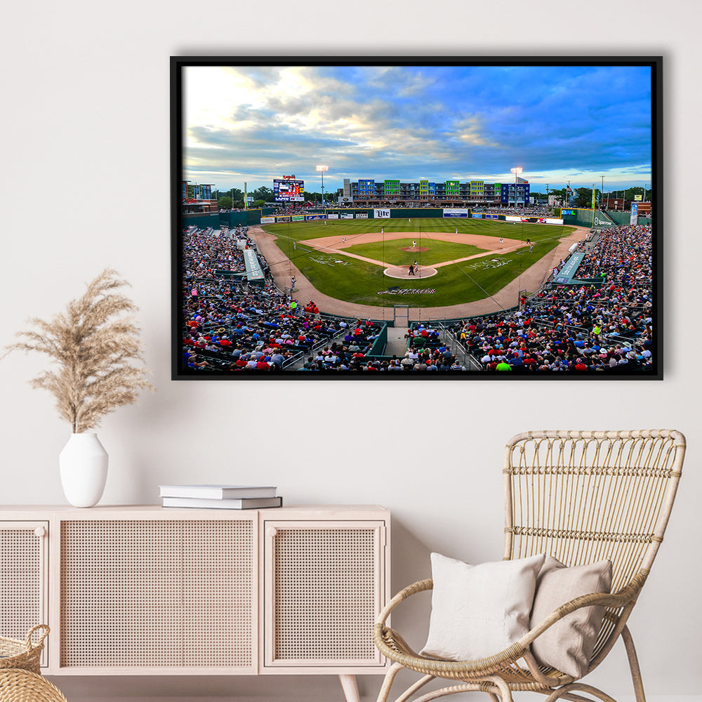 Jackson Field, Stadium Canvas, Sport Art, Framed Canvas Print Wall Art, Floating Frame