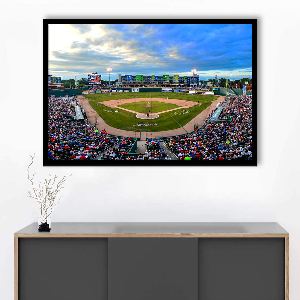 Jackson Field, Stadium Canvas, Sport Art, Gift for him, Framed Art Print Wall Decor, Picture Framed