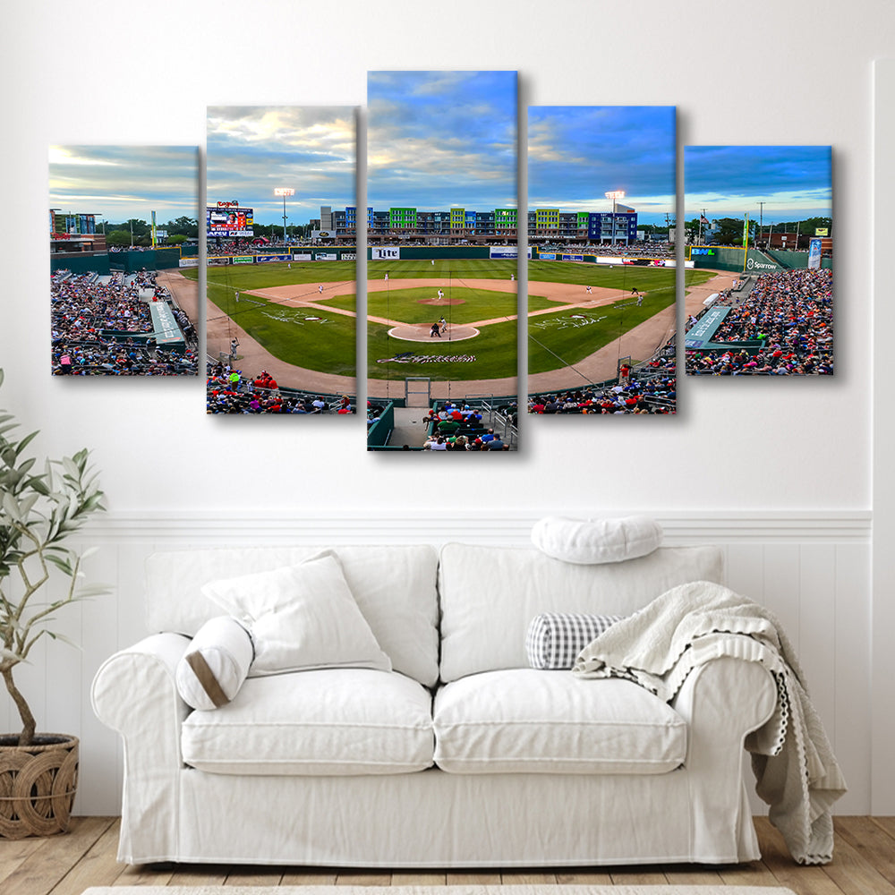 Jackson Field, Stadium Canvas, Sport Art, Gift for him, 5 Panel, Large Canvas, Canvas Print Wall Art