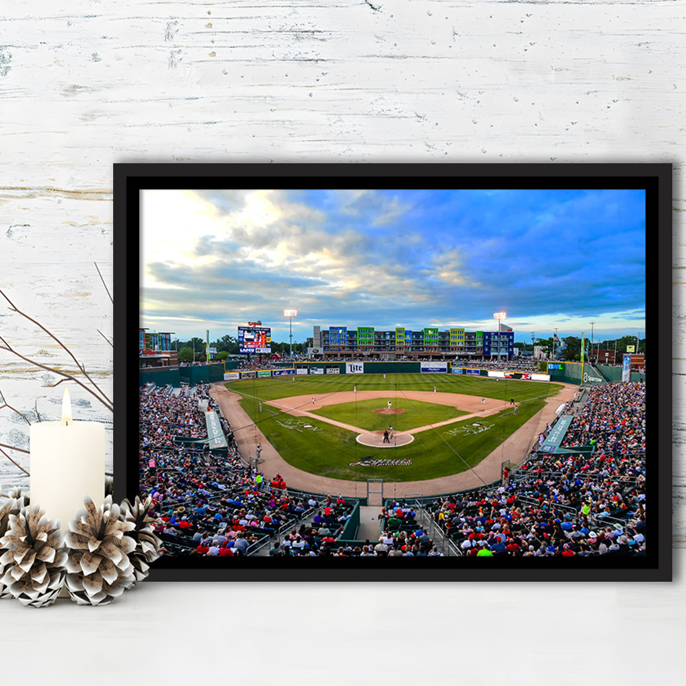 Jackson Field, Stadium Canvas, Sport Art, Framed Canvas Print Wall Art, Floating Frame