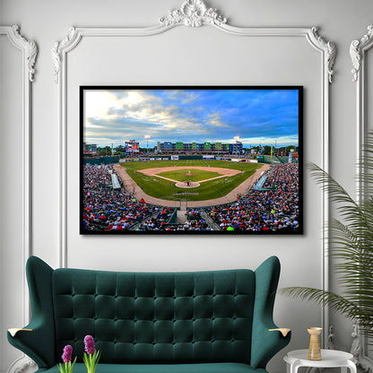 Jackson Field, Stadium Canvas, Sport Art, Gift for him, Framed Art Print Wall Decor, Picture Framed