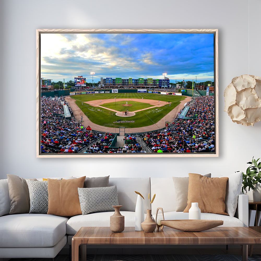 Jackson Field, Stadium Canvas, Sport Art, Framed Canvas Print Wall Art, Floating Frame