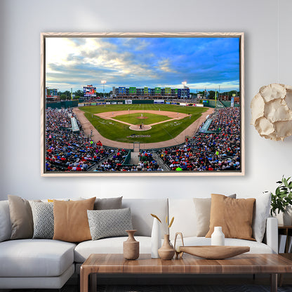 Jackson Field, Stadium Canvas, Sport Art, Framed Canvas Print Wall Art, Floating Frame